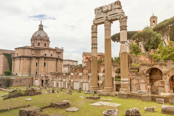 Ruïnes Van Tempel Van Venus Genetrix Forum Romanum Rome Italië — Stockfoto