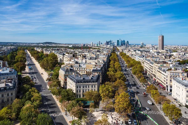 Met Het Oog Hoge Stijging Défense Parijs Frankrijk — Stockfoto