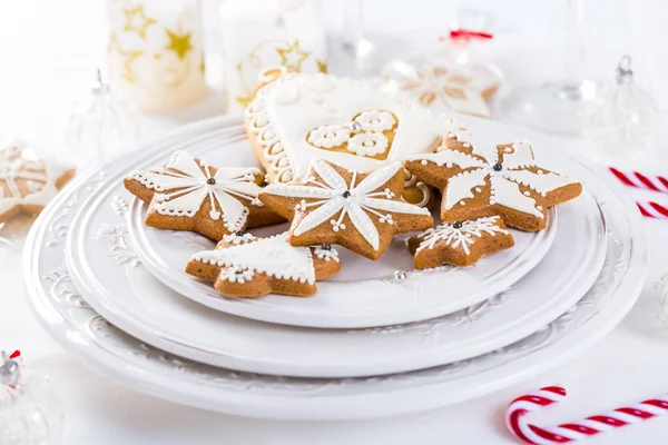 Traditional Gingerbread Cookies Christmas — Stock Photo, Image