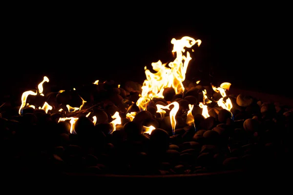 Fuego Llama Humo Ardiente — Foto de Stock