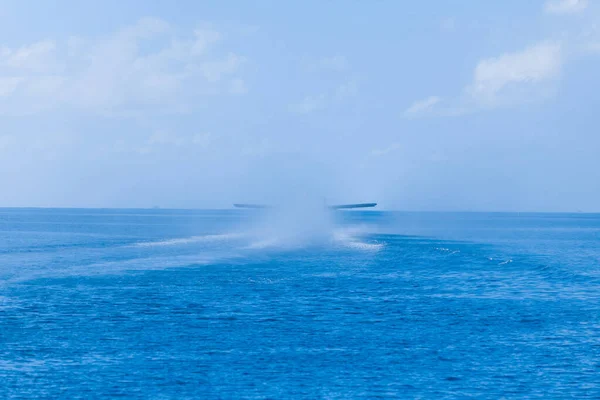 Vacaciones Primera Clase Hermoso Cielo Mar Azul — Foto de Stock