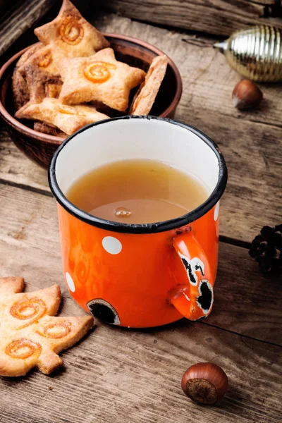 Sortiment Weihnachtsgebäck Mit Kandierten Orangen — Stockfoto