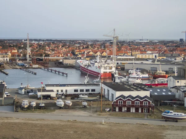 Dinamarca Puerto Skagen — Foto de Stock