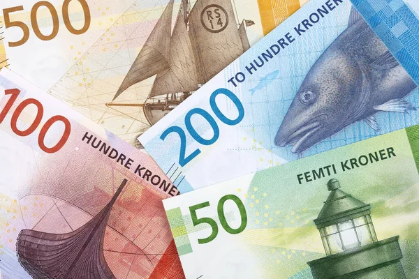 Norwegian Money Business Background — Stock Photo, Image