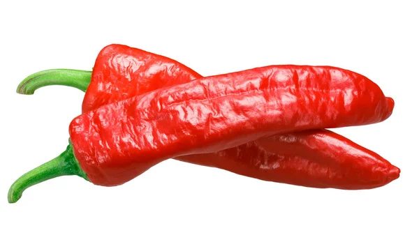 Aleppopfeffer Paprika Annuum Frische Überreife Ganze Schoten Gekreuzt — Stockfoto