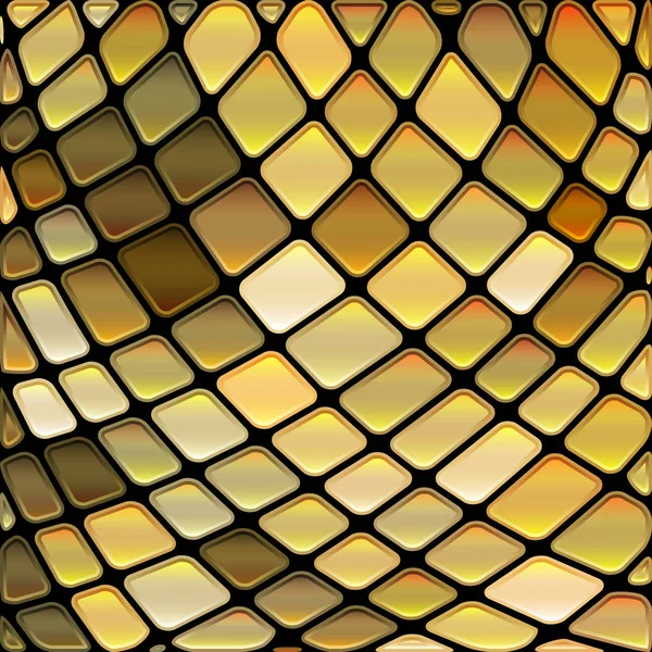 Vector Abstracto Manchado Vidrio Mosaico Fondo Amarillo Marrón —  Fotos de Stock