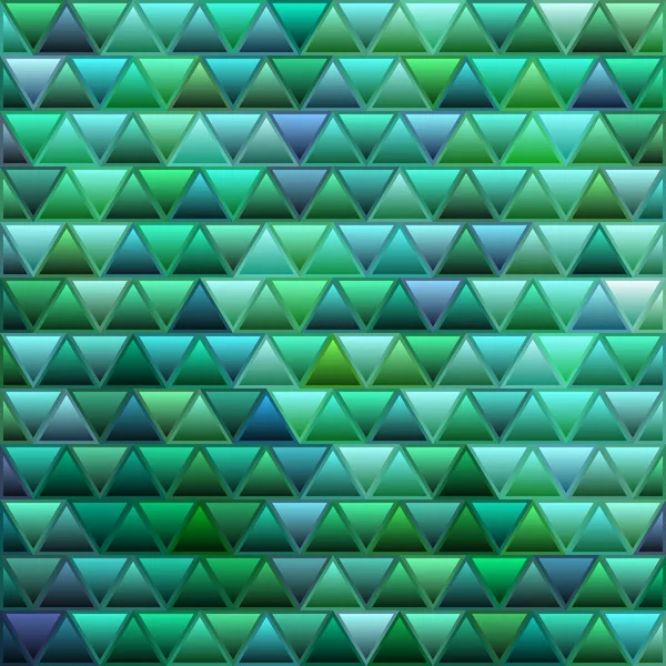 Vector Abstracto Vidrieras Triángulo Mosaico Fondo Verde Azul —  Fotos de Stock