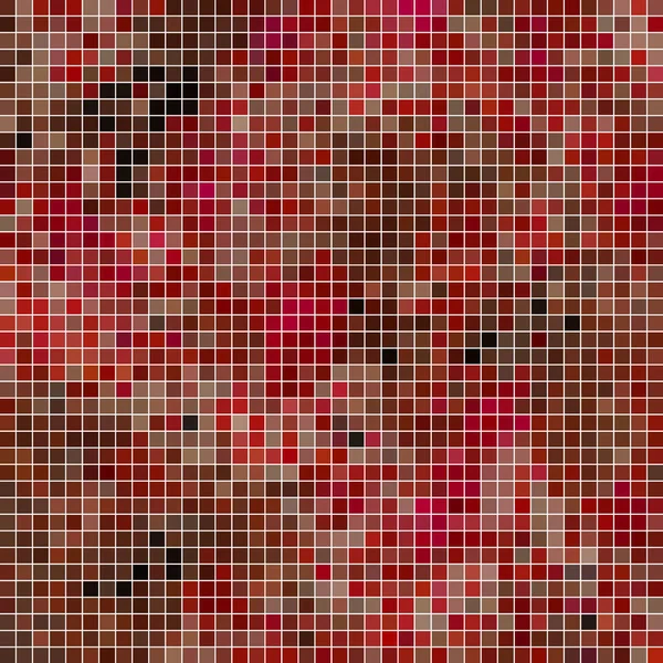 Astratto Vettore Quadrato Pixel Mosaico Sfondo Rosso — Foto Stock