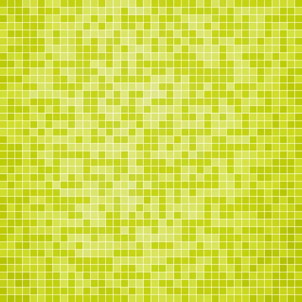 Abstracto Vector Cuadrado Pixel Fondo Del Mosaico Verde Amarillo —  Fotos de Stock