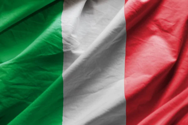 Primer Plano Bandera Italia — Foto de Stock