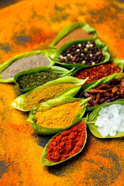 Spices Herbs Closeup Shot — Stock Photo, Image