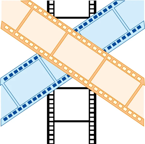 写真と映画のための古い映画のベクトル図 — ストック写真