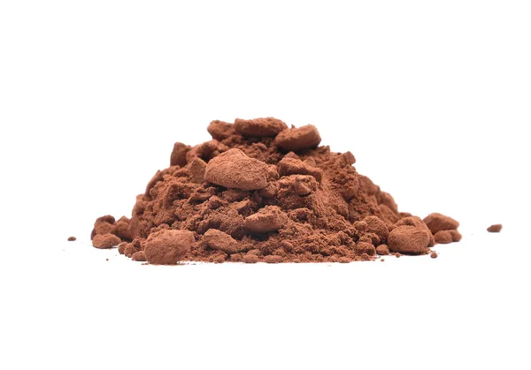 Cacao Powder White Background — Stock Photo, Image