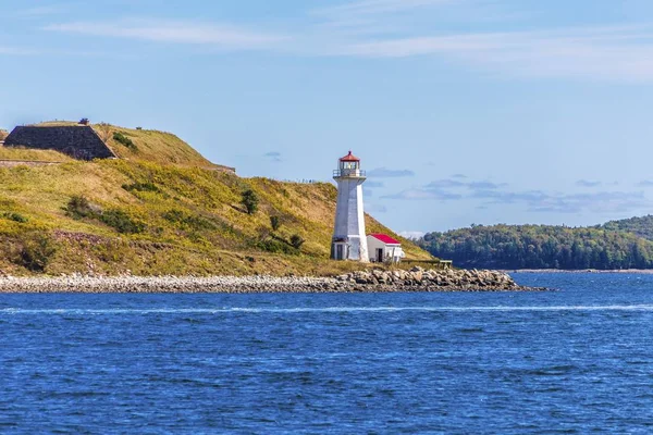 Kis Világítótorony Istálló Halifax Skócia Kanada — Stock Fotó