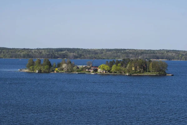 Nature Travel Zweden Lake Scandinavia Mirroring Silence Tourism Shore Environment — Stockfoto