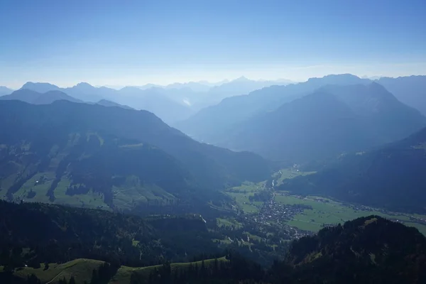 Vista Aérea Paisagem Allgu Entre Kempten Fssen — Fotografia de Stock