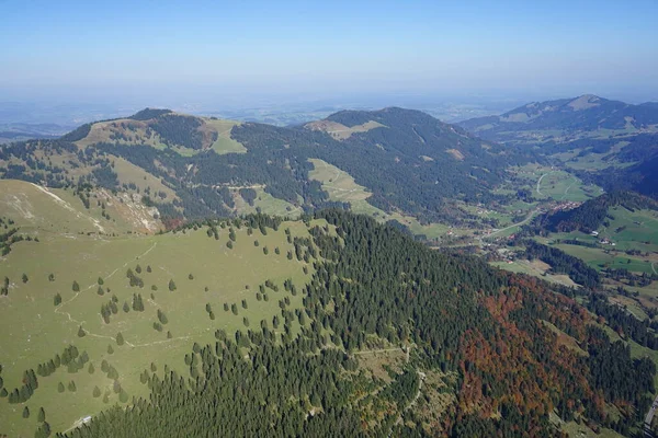 Luchtfoto Van Het Landschap Allgu Tussen Kempten Fssen — Stockfoto