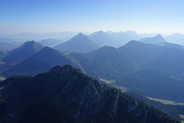 Luchtfoto Van Het Landschap Allgu Tussen Kempten Fssen — Stockfoto