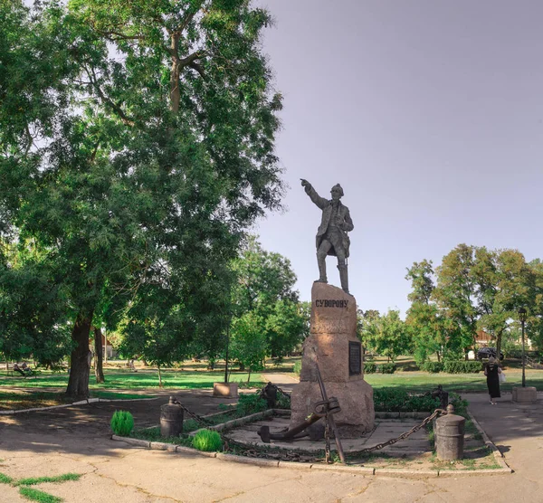 Ochakov Ukrayna 2018 Rus Komutan Alexander Suvorov Ukrayna Daki Anıtı — Stok fotoğraf