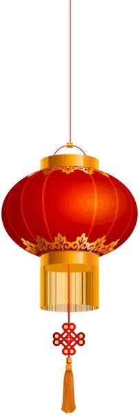 China Paper Lantern Red Festival New Year Traditional Illustration — Stock Photo, Image