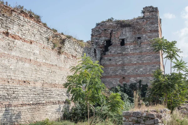 Die Ruinen Der Mauern Von Konstantinopel Die Mauern Umgaben Die — Stockfoto