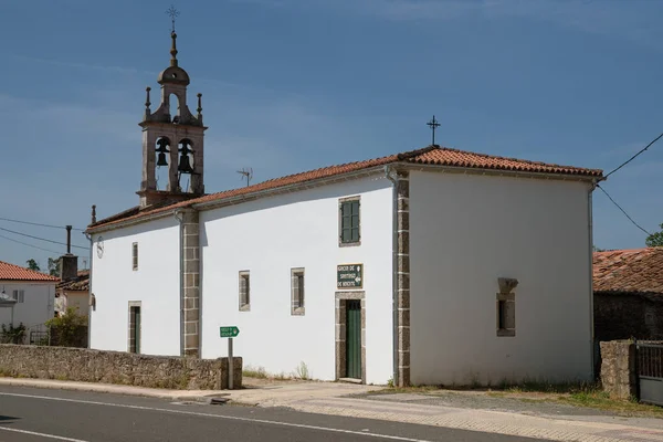 Panoramic Image Church Boente Camino Santiago Trail Galicia Spain — Stock Photo, Image