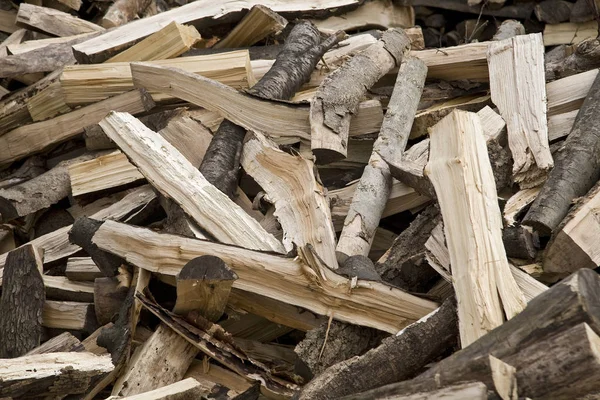 Natürliches Brennholz Freien — Stockfoto