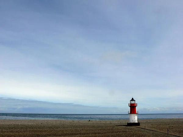 Farol Ponto Ayre Ilha Man — Fotografia de Stock