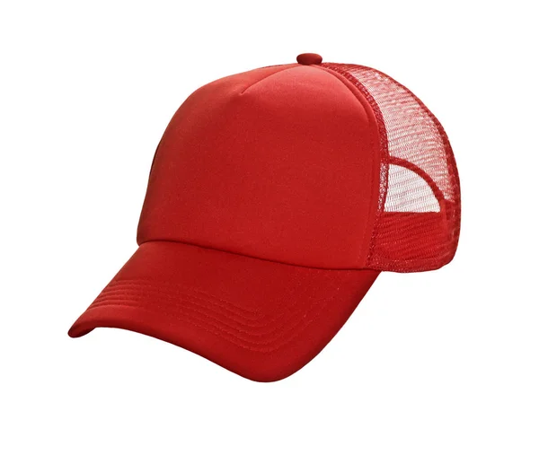 Beysbol Şapkası Kırmızı Izole — Stok fotoğraf