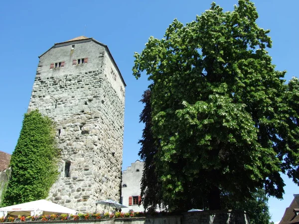 Malerischer Blick Auf Die Majestätische Mittelalterliche Burgarchitektur — Stockfoto