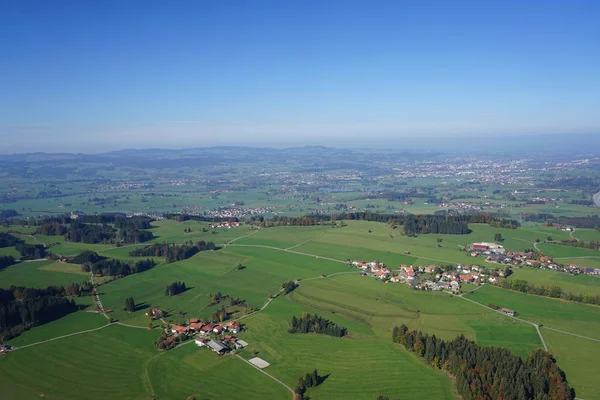 Aerial View Landscape Allgu Kempten Fssen — Stock Photo, Image