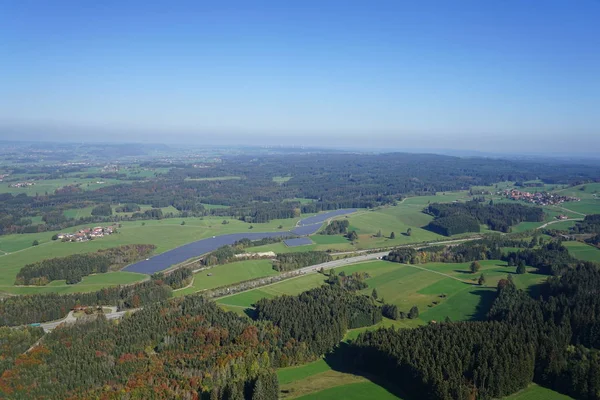 Aerial View Landscape Allgu Kempten Fssen — Stock Photo, Image