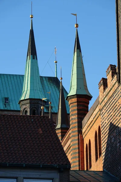 Vista Torre Iglesia Ciudad Tallinn — Foto de Stock