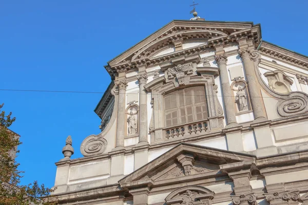 Arkitektonisk Detalj Den Romersk Katolska Barockkyrkan San Giuseppe Milano Italien — Stockfoto