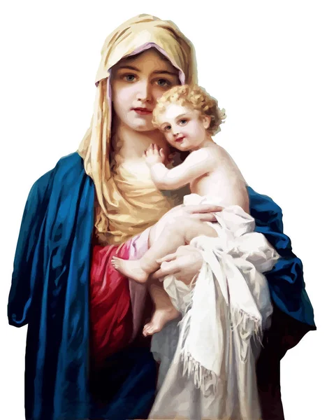 Mary Moeder Van Het Kind Van Eleousa Madonna Congregatie Heilige — Stockfoto