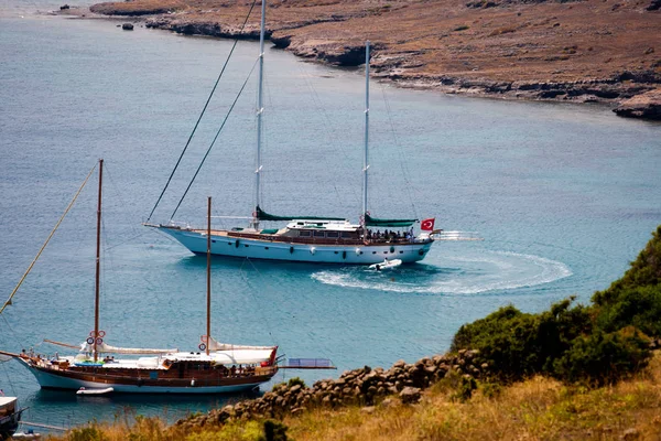 Boat Blue Sea Beautiful Background — Stock Photo, Image