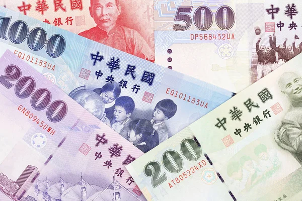 Geld Aus Taiwan Ein Geschäftlicher Hintergrund — Stockfoto