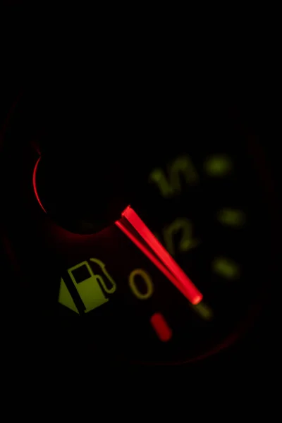 Close Shot Car Fuel Gauge — Stock Photo, Image