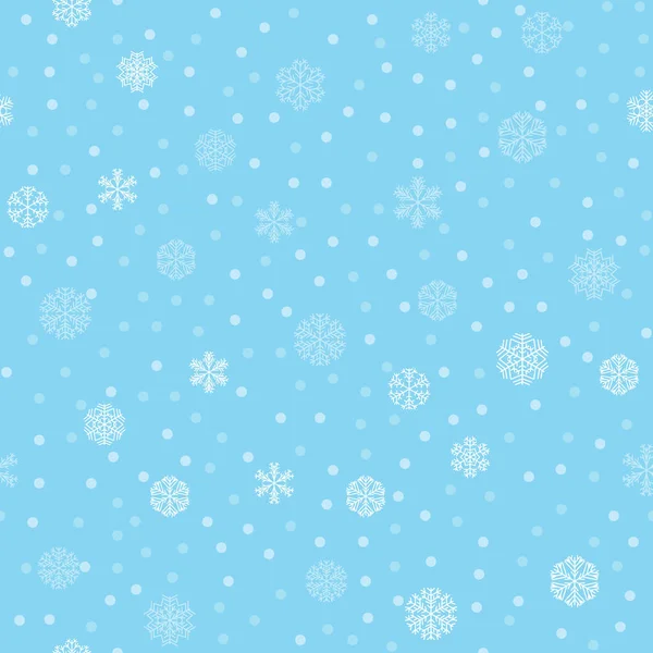 Vektor Winter Schnee Licht Nahtlose Muster — Stockfoto