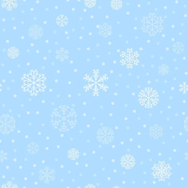 病媒冬季雪光无缝图案 — 图库照片