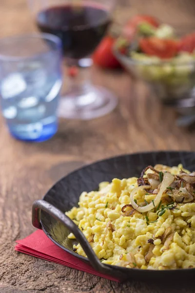 Schwabiska Spaetzle Typisk Nudelrätt — Stockfoto