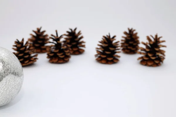 Christmas Decoration Pine Cones — Stock Photo, Image