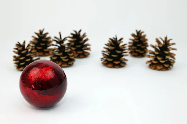 Christmas Decoration Pine Cones — Stock Photo, Image