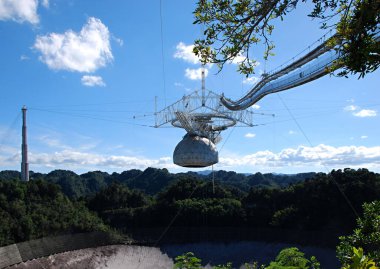 Radio Telescope in Arecibo, Puerto Rico. clipart