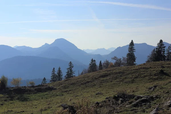 Día Soleado Otoño Los Alpes Bavaria — Foto de Stock