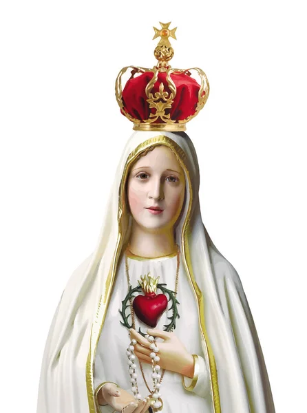 Vlekkeloos Hart Mary Onze Dame Fatima Wonder Illustratie — Stockfoto