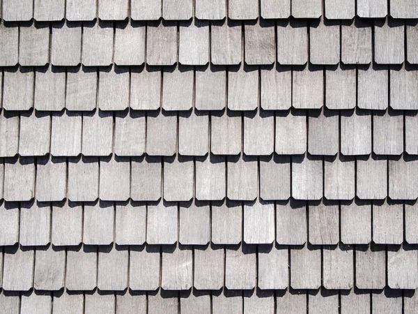 Full Frame View Weathered Roof Shingles — Stock Photo, Image