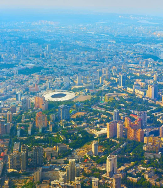 Aerial View Airplane Kiev Ukraine — Stock Photo, Image