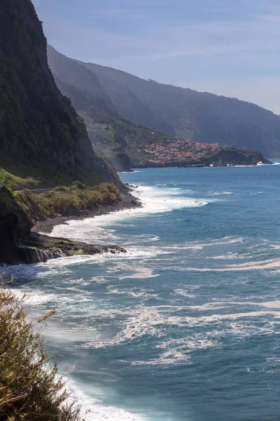 Vue Côte Nord Madère Portugal Dans Région Sao Vicente — Photo