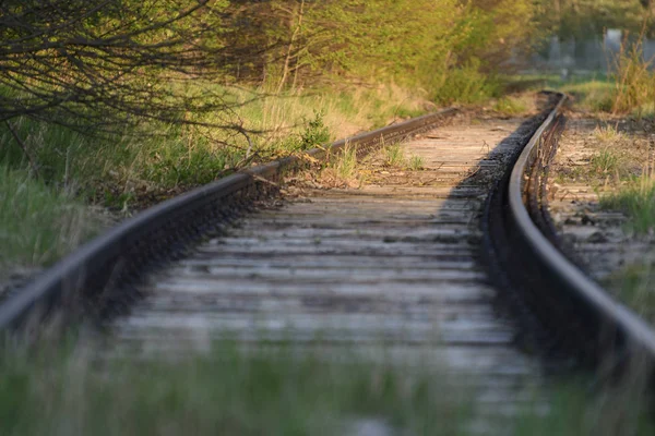 Disused Railway Tracks Maisach Bavaria — Stock Photo, Image